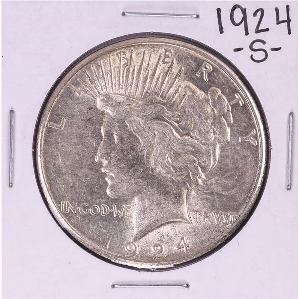 1924-S $1 Peace Silver Dollar Coin