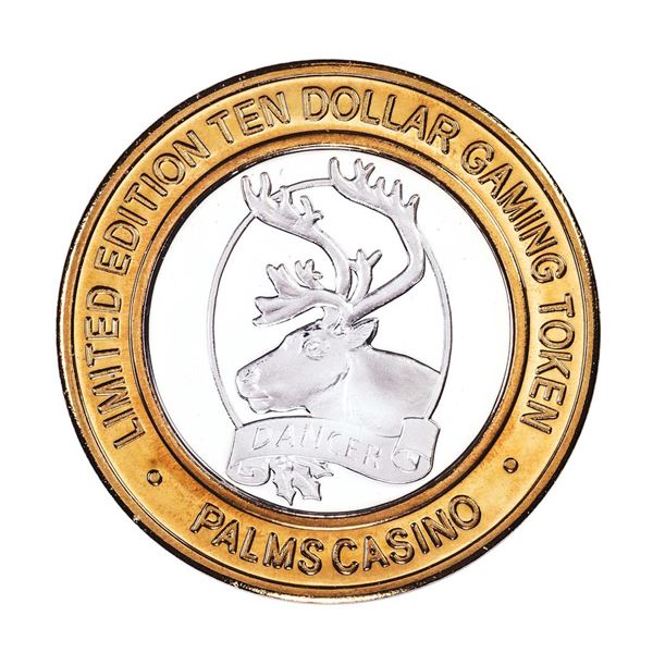 .999 Silver Palms Casino Las Vegas, NV $10 Casino Limited Edition Gaming Token