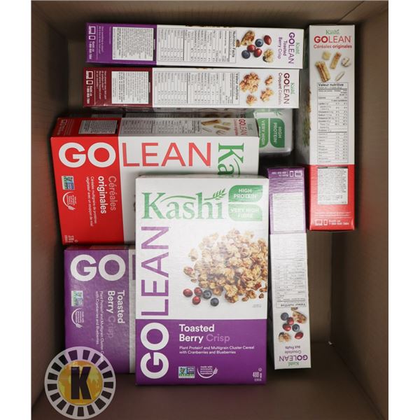 BOX OF KASHI GO LEAN CEREAL