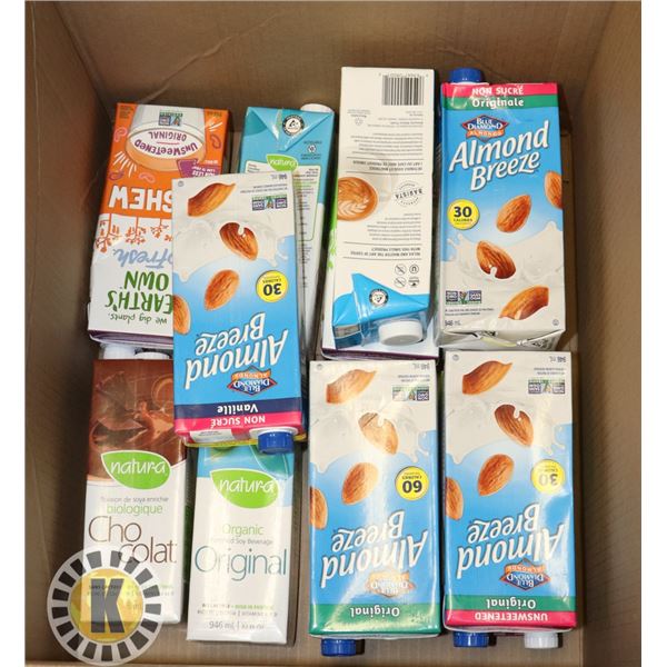 BOX OF SOY & ALMOND MILK