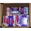 Image 1 : BOX OF ASSORTED WOMENS SANITARY PRODUCTS