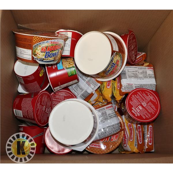 BOX OF ASSORTED INSTANT NOODLES