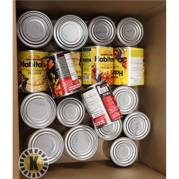 BOX OF ASSORTED SOUP