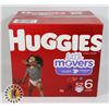 Image 1 : BOX OF HUGGIES SIZE 6 DIAPERS