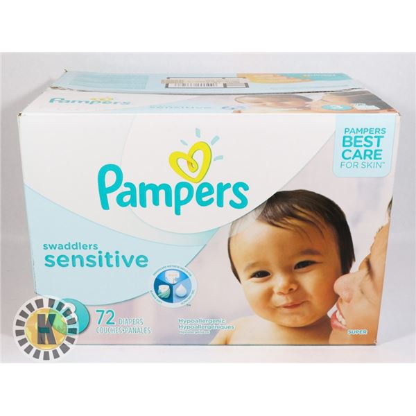 BOX OF PAMPERS SIZE 3 DIAPERS