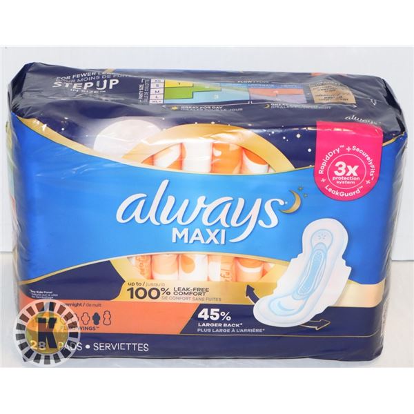 BAG OF ALWAYS MAXI PAD