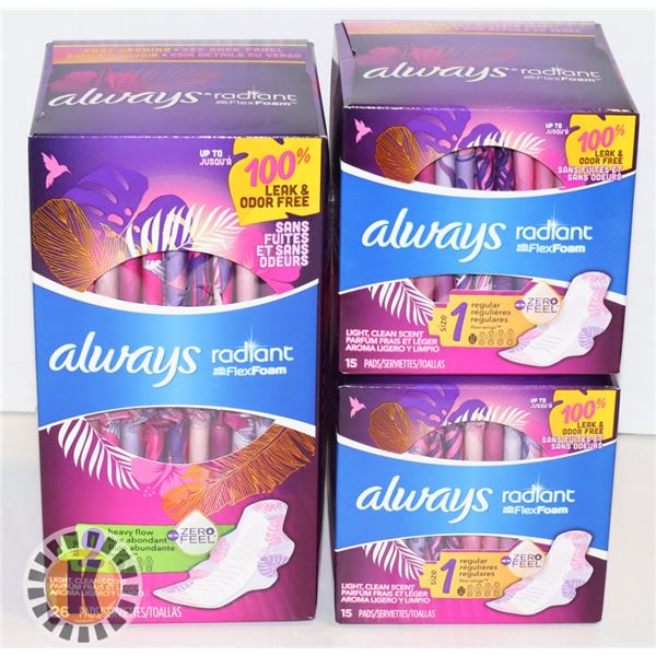 BAG OF ALWAYS RADIANT PAD