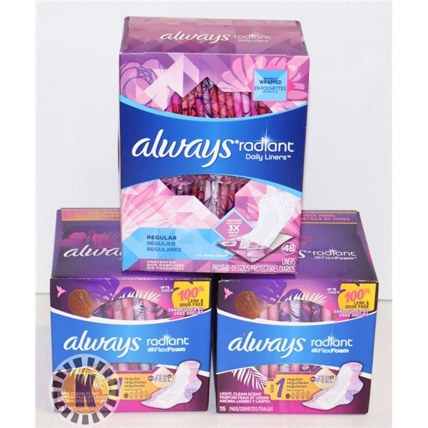 BAG OF ALWAYS RADIANT PAD