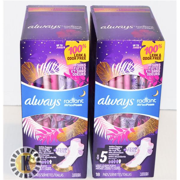 BAG OF ALWAYS RADIANT PAD