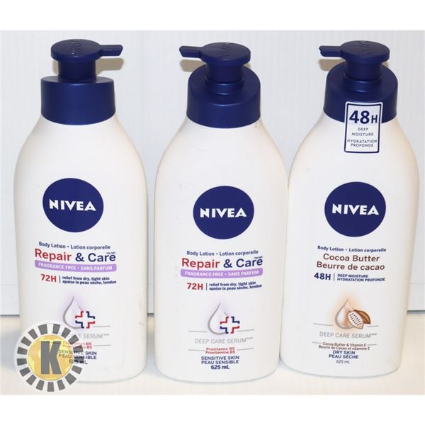 BAG OF NIVEA BODY LOTION