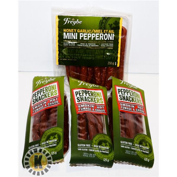 BAG OF FREYBE PEPPERONI SNACKERS