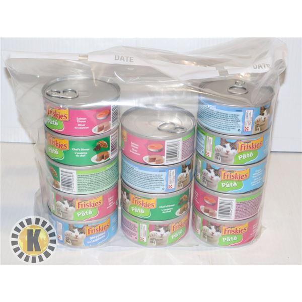 BAG OF ASSORTED FRISKIES CAT FOOD