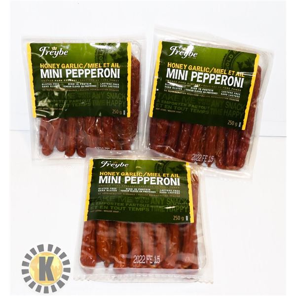 BAG OF FREYBE PEPPERONI SNACKS