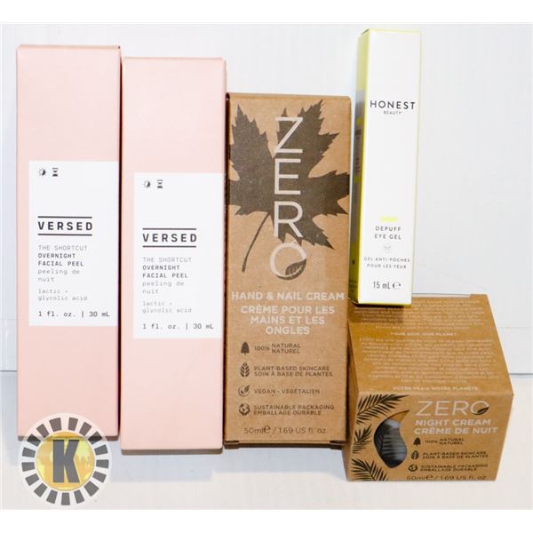 BAG OF SKIN CARE PRODUCTS INCLUDES VERSE SERUM