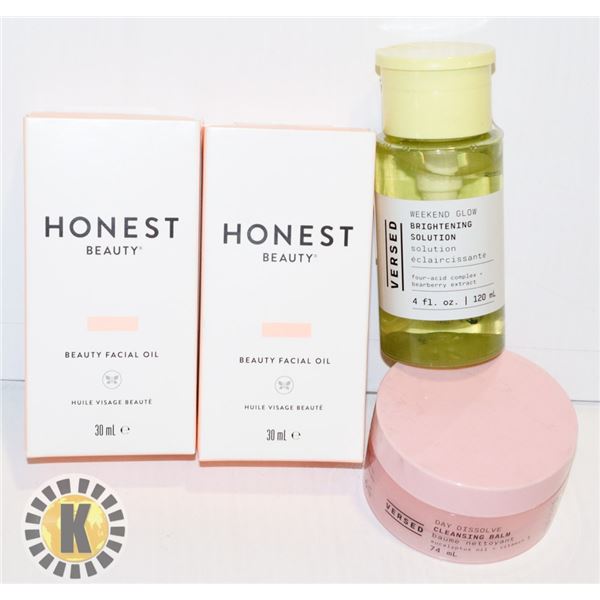 BAG OF SKIN CARE PRODUCTS INCLUDES VERSE SERUM