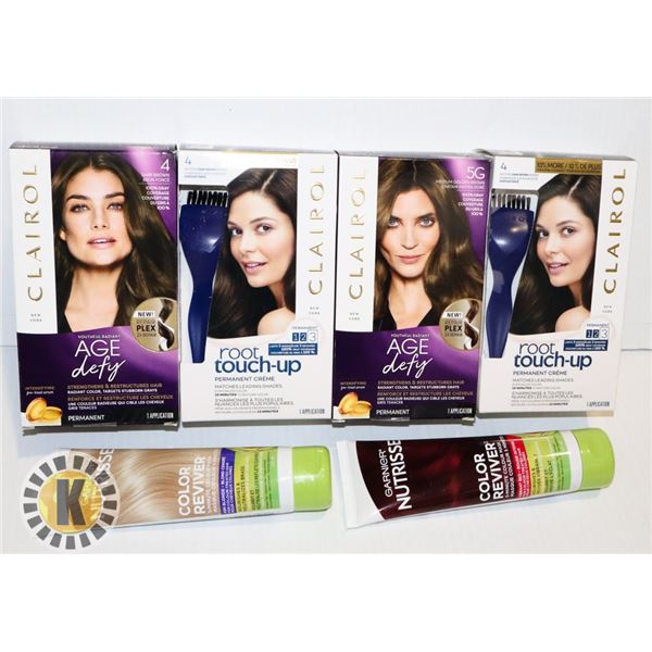 BAG OF CLAIROL AND GARNIER HAIR COLOUR