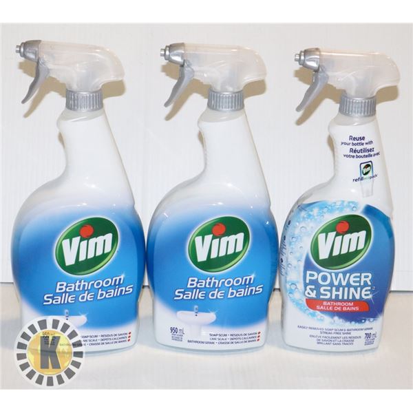 3 VIM BATHROOM CLEANERS