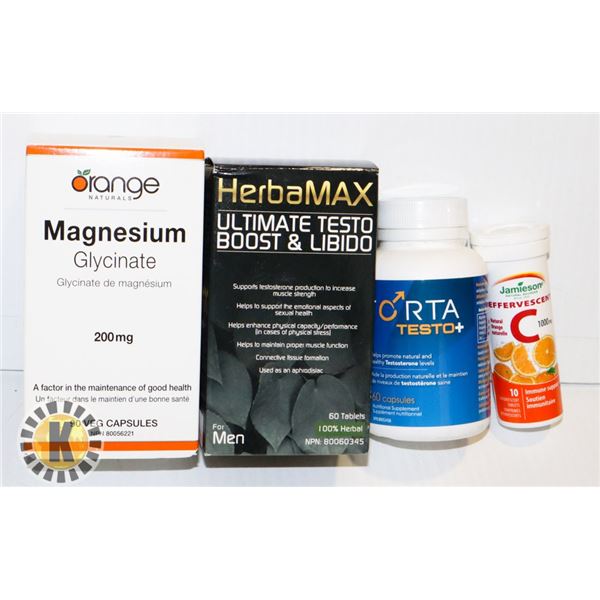 BAG OF FORTA, HERBAMAX, & ORSNGE NATURALS VITAMIN