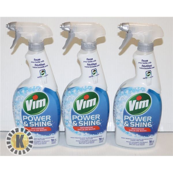 3 VIM BATHROOM CLEANING SUPPLIES