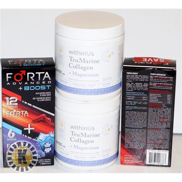 BAG OF WITHINUS TRU MARINE AND FORTA ADVANCED