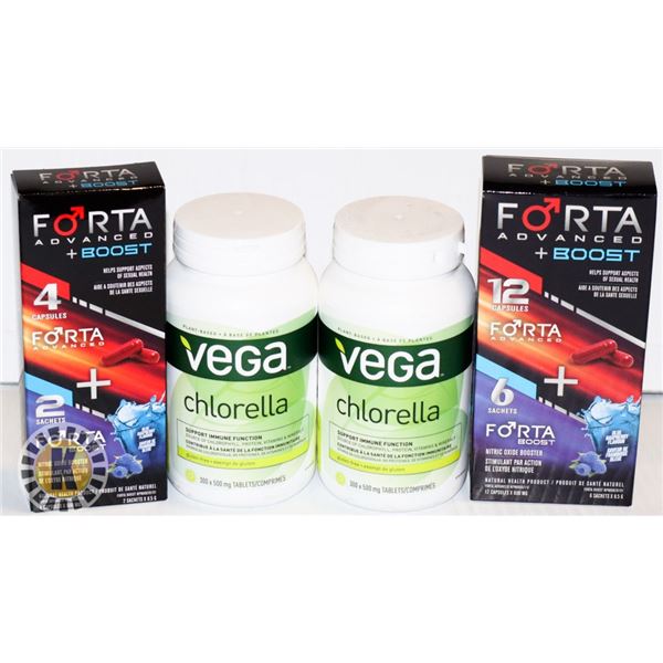 BAG OF VEGA CHORELLA AND FORAT ADVANCED + BOOST