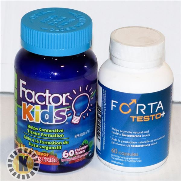 BAG OF FORTA TESTO+ & FACTOR KIDS