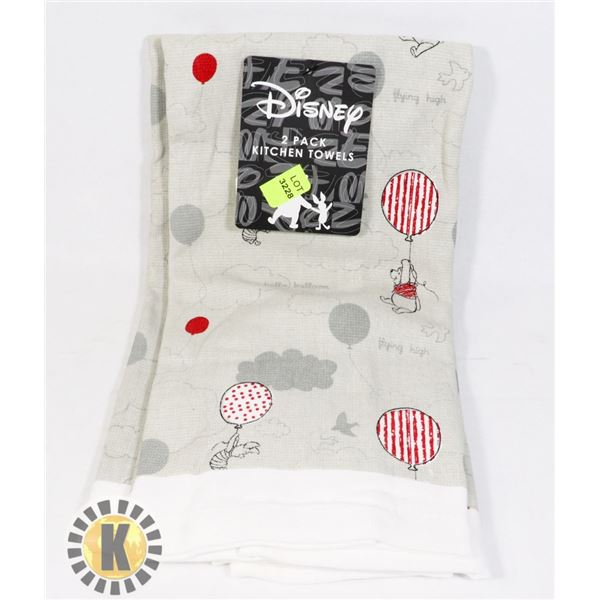 NEW 2PK DISNEY WINNIE THE POOH KITCHEN TOWEL SET