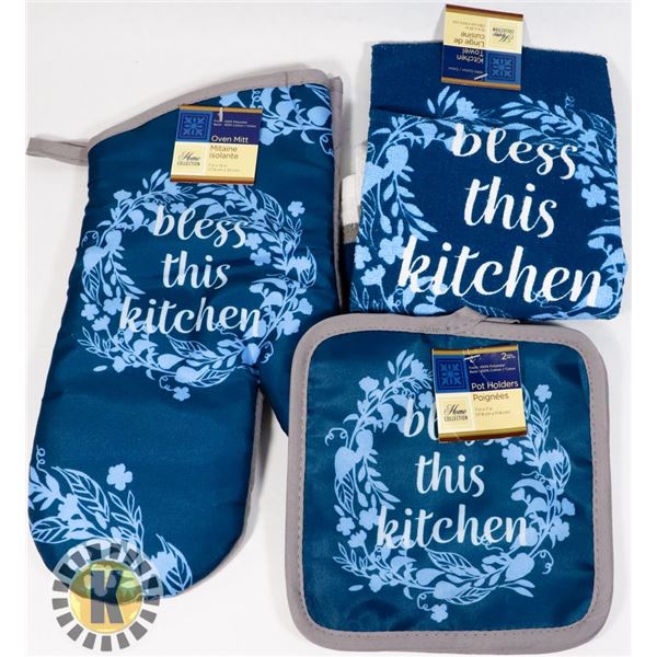 NEW "BLESS THE KITCHEN" KITCHEN SET