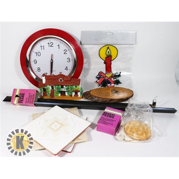 HOME DECOR- CLOCK, FRAME AND MORE