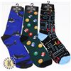 Image 1 : THREE NEW PAIRS OF MENS SOCKS. SHOE SIZE 7-14