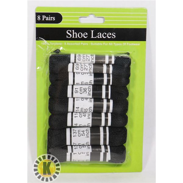 8 PAIRS OF NEW SHOE LACES