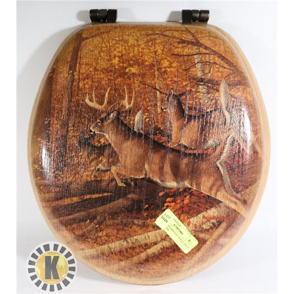 ESTATE DECORATIVE TOILET SEAT- DEER THEME