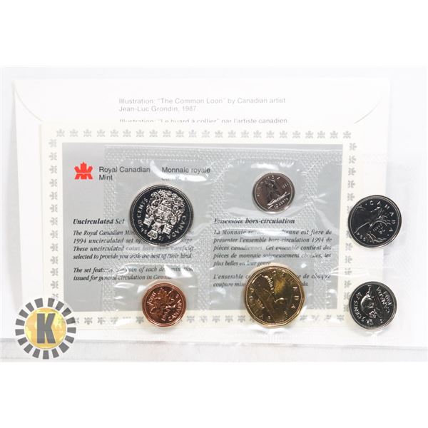 1994 CANADIAN 6 COIN UNCIRCULATED SET