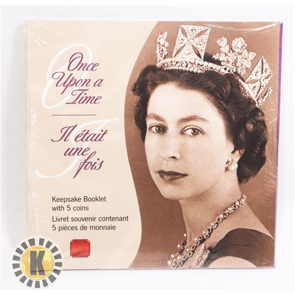 CANADIAN 50-CENT 5 COIN KEEPSAKE BOOKLET