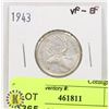 Image 1 : 1943 CANADIAN SILVER TWENTY-FIVE CENT COIN