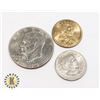 Image 1 : LOT OF 3 USA DOLLAR COINS