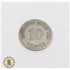 Image 1 : 9)  GERMAN 10 PHENNIG 1899A COIN.