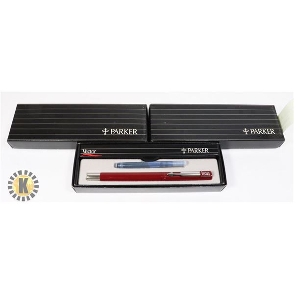 LOT OF 3 NEW OLD STOCK PARKER PENS