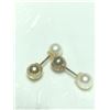 Image 2 : SILVER FRESH WATER PEARL 2IN1 EARRINGS