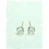 Image 1 : 14K YELLOW GOLD CUBIC ZIRCONIA EARRINGS
