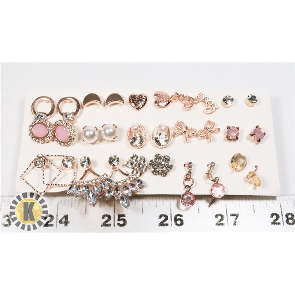 15 NEW PAIRS OF FASHION EARRINGS