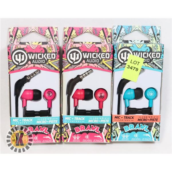 BUNDLE OF 3 WICKED AUDIO BRAWL