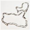 Image 1 : SILVER RHODIUM PLATED CHAIN NECKLACE