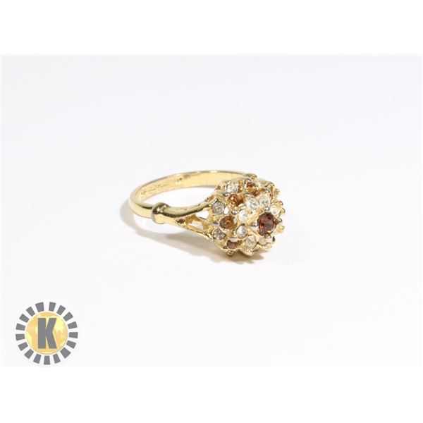 925-148 BAND VARIOUS BROWN & CRYSTAL JEWELS