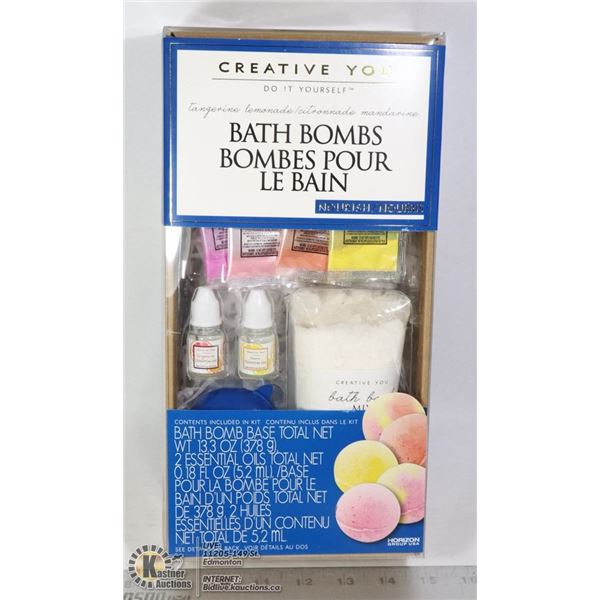 NEW BATH BOMB CREATION KIT TANGERINE & LEMON