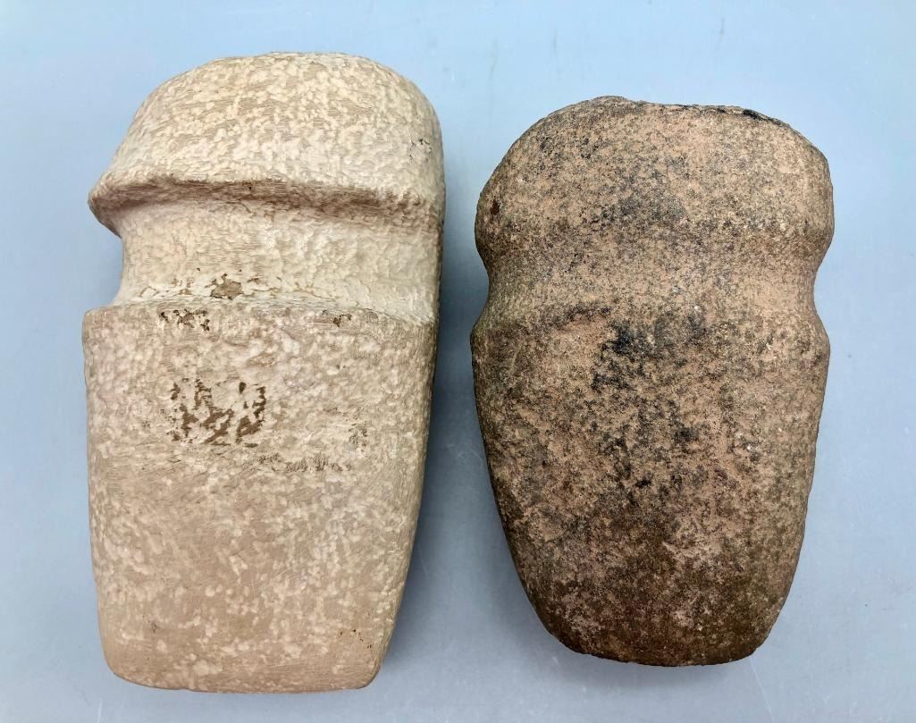 Two Prehistoric Stone Axe Heads