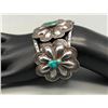 Image 8 : Vintage Three Stone Turquoise "Concho" Bracelet