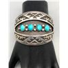 Image 8 : Turquoise and Sterling Silver Shadowbox Bracelet