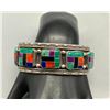 Image 8 : Colorful Inlay and Sterling Silver Bracelet