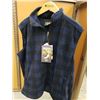 Image 1 : BLUE PLAID FLEECE VEST